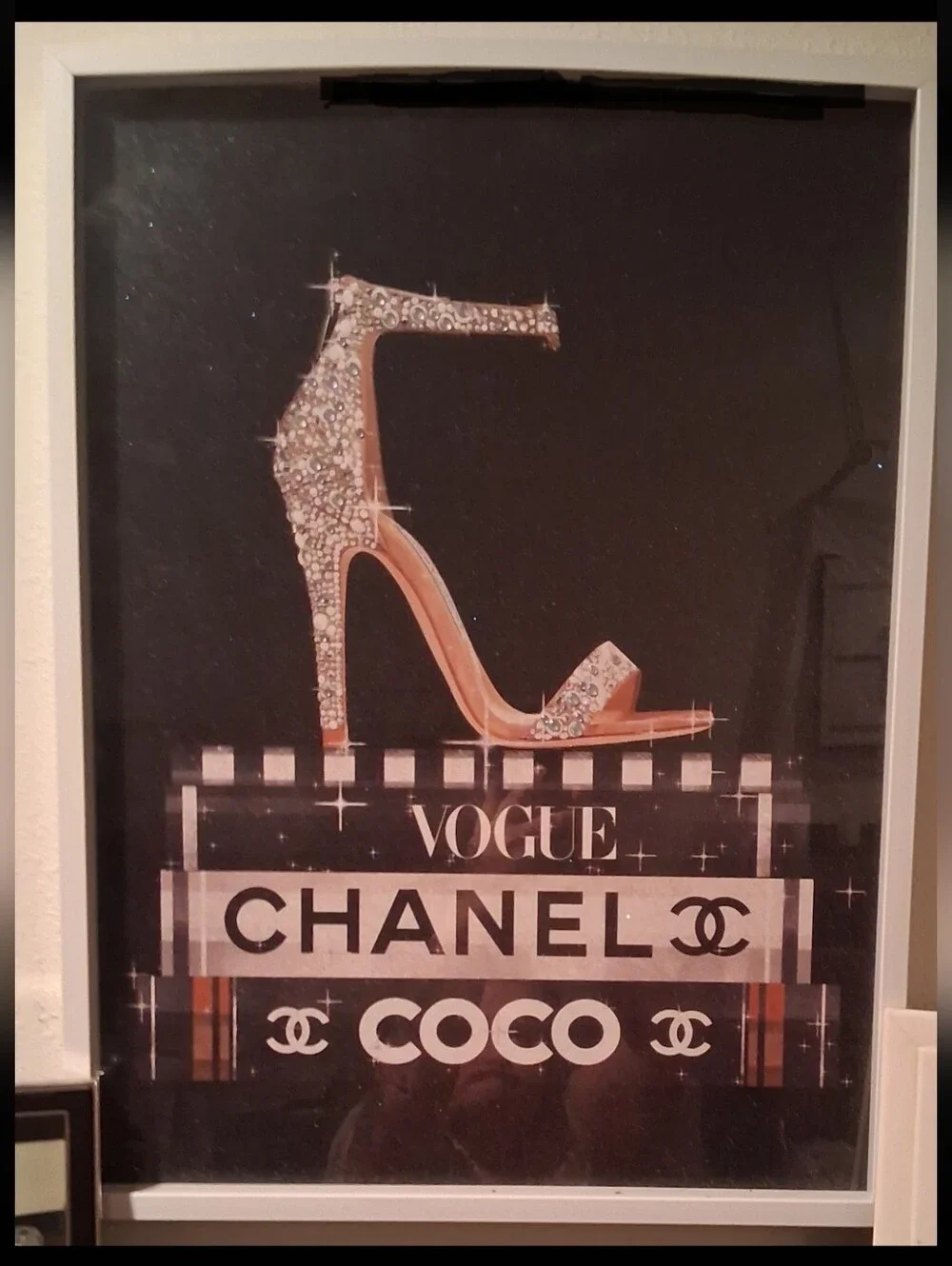 New Shadow Box Of Designer Shoes On-top Of Boots Stunning...